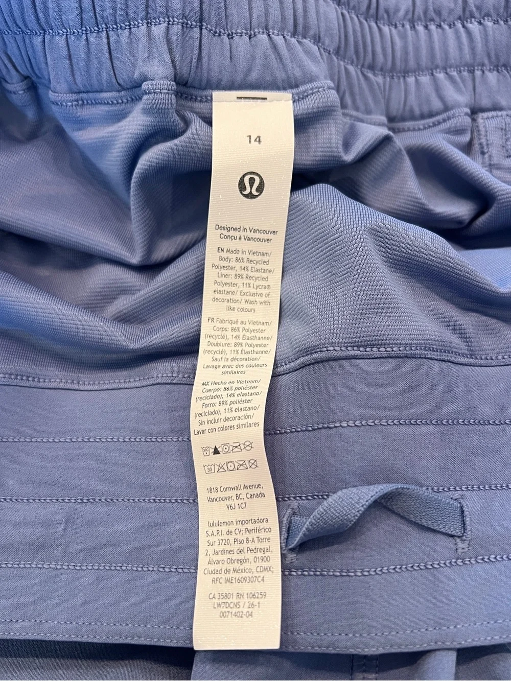 Lululemon NWT Hotty Hot High-Rise Lined Short 4" Prep Blue - Picture 9 of 10